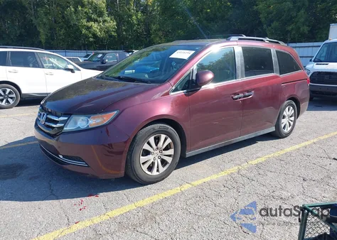 2014 Honda Odyssey Ex-L from USA, damaged, VIN 5FNRL5H65EB077816